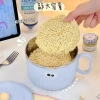 S137-1046 304 stainless steel instant noodle bowl, student dormitory color noodle bowl, large-capacity convenient noodle bowl, heat-resistant cartoon cute soup bowl Specification image